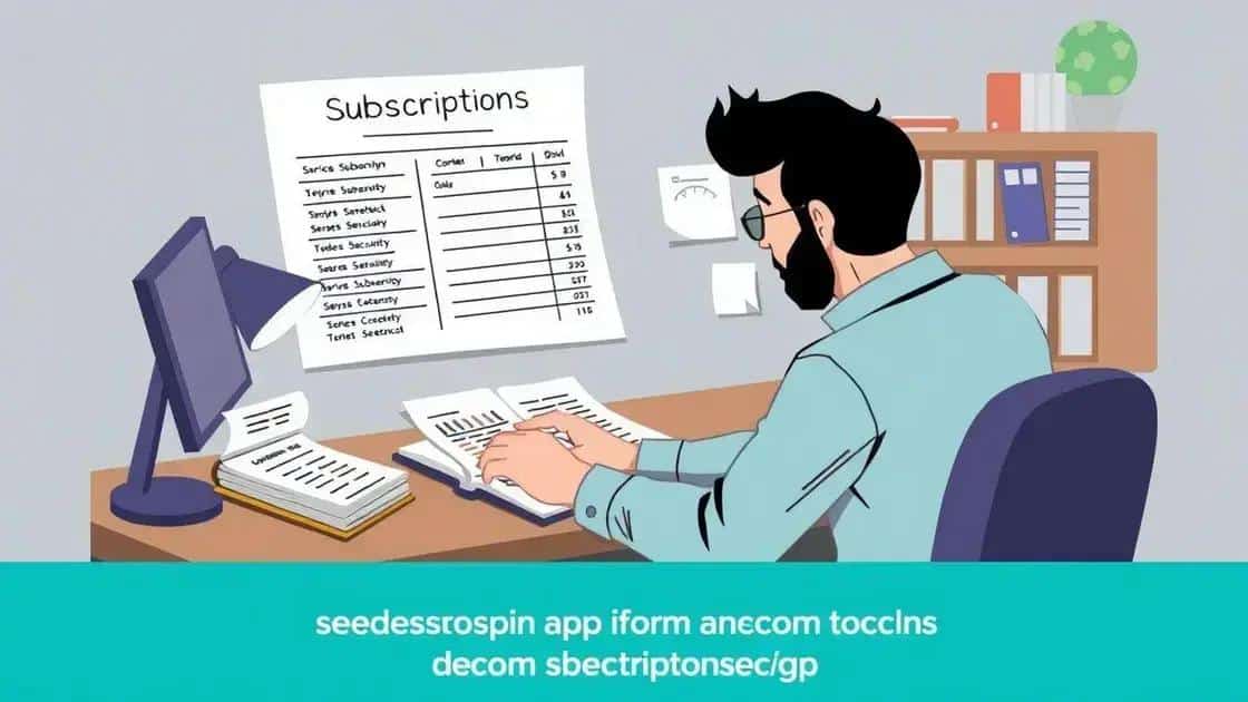 Impact of subscription services on budgeting