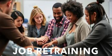 Job retraining benefits for laid-off workers