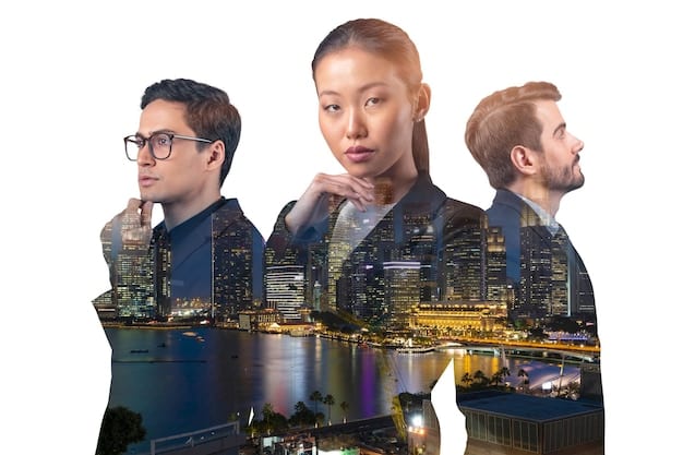 A collage highlighting four to six rising K-Drama actors and actresses who are gaining popularity in the US. The image should feature headshots and notable roles they've played.