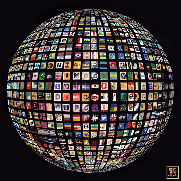 A collage of logos from various international streaming services (e.g., BritBox, Acorn TV, MHz Choice) arranged in a grid format, emphasizing the diversity and availability of options for accessing global content in the US.