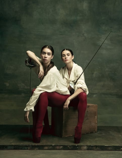A split image: on one side, historical depictions of Korean women in traditional hanboks performing domestic duties; on the other, modern Korean women in professional attire walking confidently in a city setting. This contrast visually represents the shift in women's roles over time.