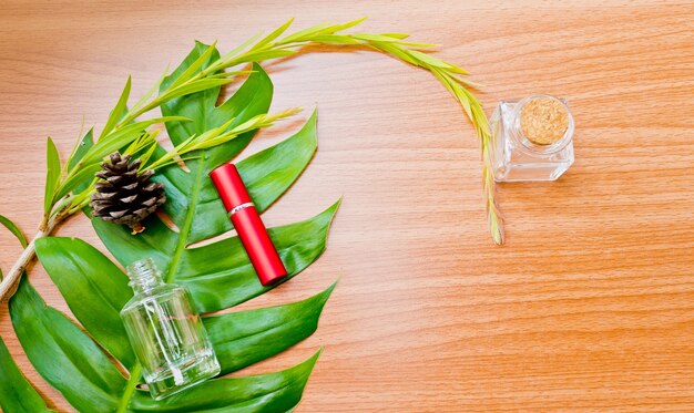 A collection of Korean skincare products with natural ingredients prominently displayed, such as ginseng, green tea, and rice extracts. Focus on the textures and packaging, highlighting the emphasis on natural beauty and gentle formulations.