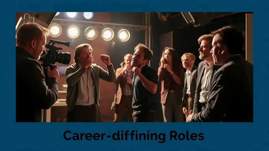 Key roles that defined their careers