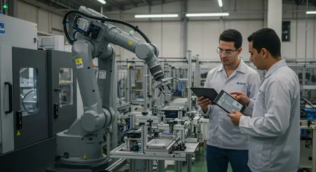 Robótica Colaborativa no Brasil: Eficiência e Redução de Erros até 2025