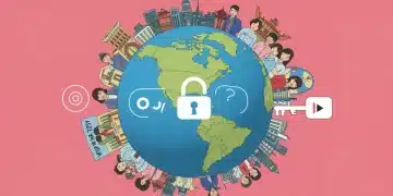 Illustration of US geo-restrictions affecting K-drama streaming, with solutions highlighted.