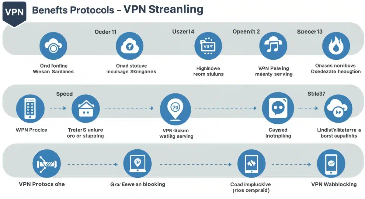 Infographic explaining VPN protocols for optimized K-drama streaming