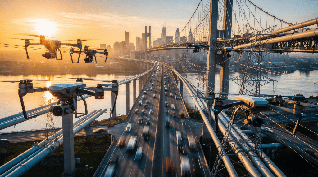 Drones for US Infrastructure: 2026 Cost Reduction by 20%