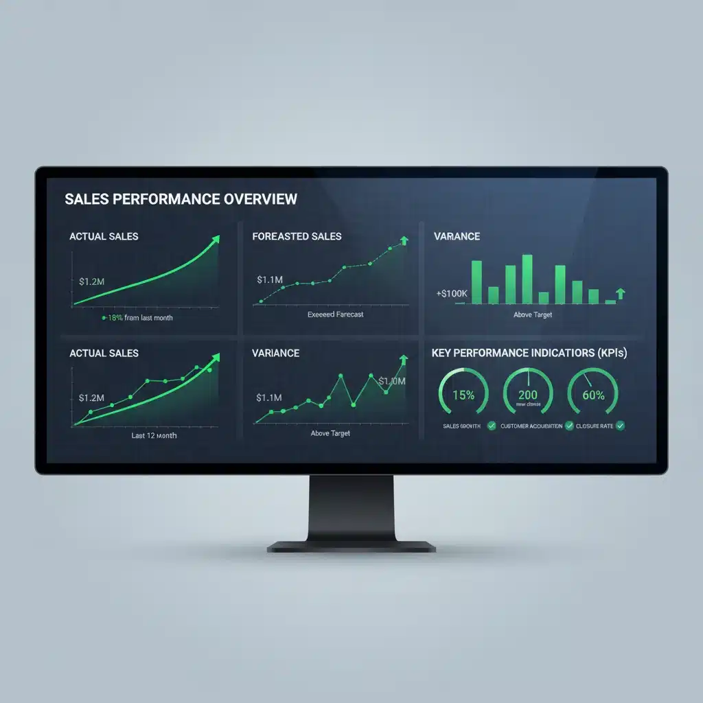 Sales Forecasting Dashboard with KPIs