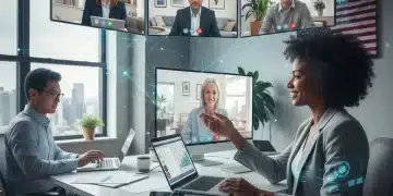 Diverse remote team collaborating efficiently on digital platforms, highlighting optimized remote work infrastructure.