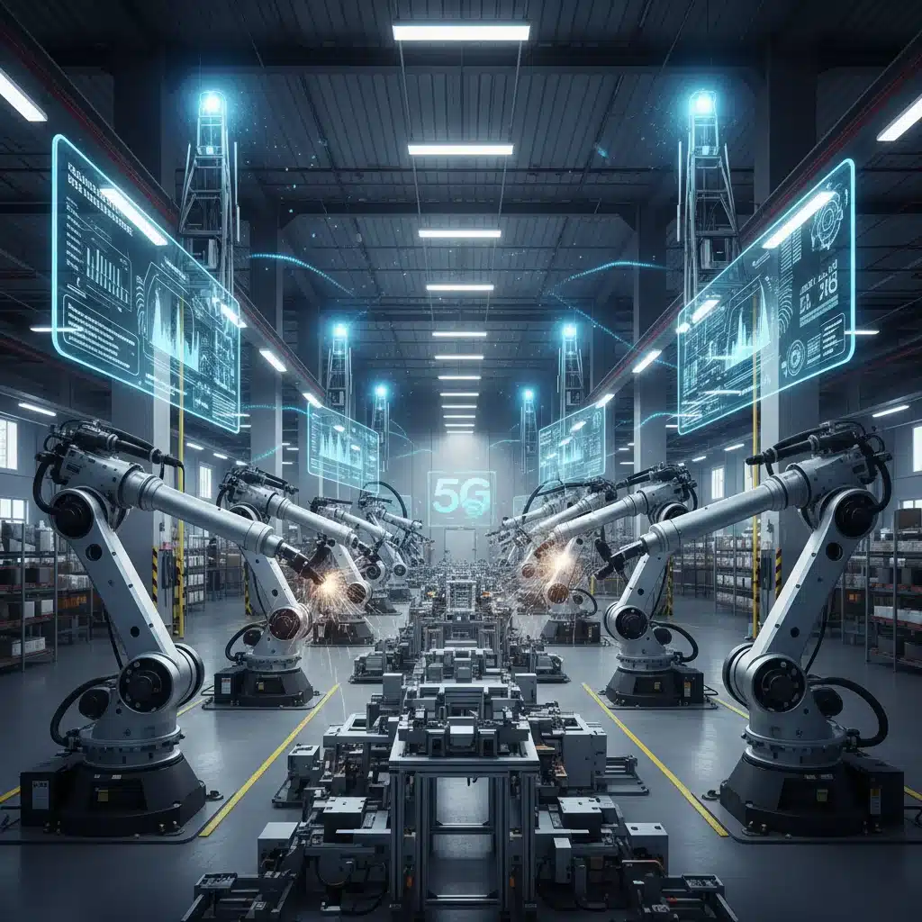 Industrial automation powered by 5G for enhanced operational efficiency