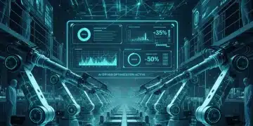 AI-powered predictive maintenance in modern US manufacturing facility