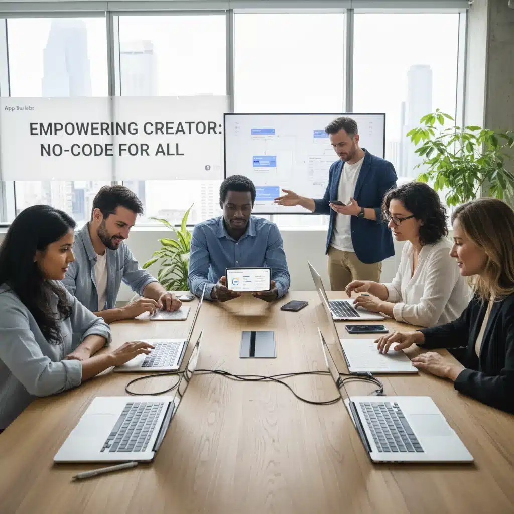 Citizen developers building applications with no-code tools