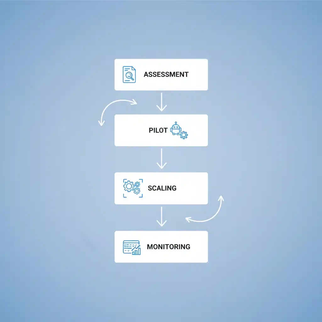 RPA implementation process flowchart